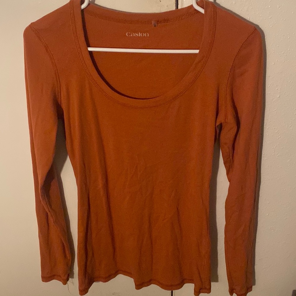 orange long sleeve
